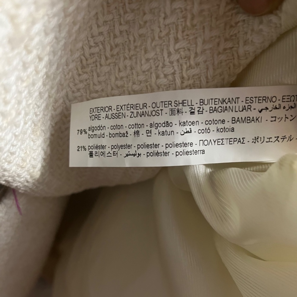 Zara Textured Double-Breasted Blazer Size XS - Picture 12 of 13